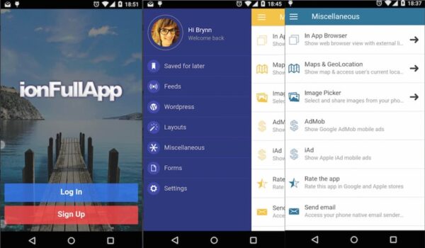 businessapp ionic iosandroid full application with powerful cms