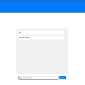 Real time chat social system web interface