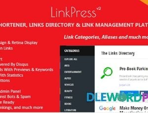 linkpress pro advanced url shortener links directory link management platform