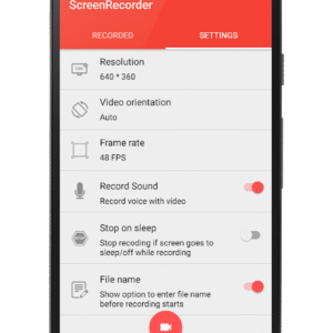 screen recorder android 50 above no root require