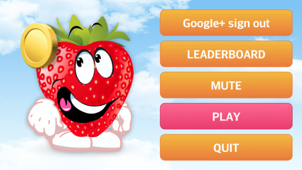 strawberry game with admob and leaderboard