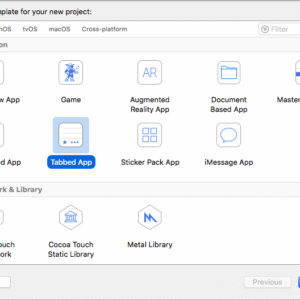 tabbed app for ios