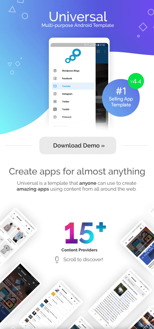 universal full multipurpose android app